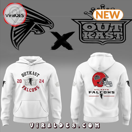 2024 Atlanta Falcons Out Kast White Hoodie, Jogger, Cap