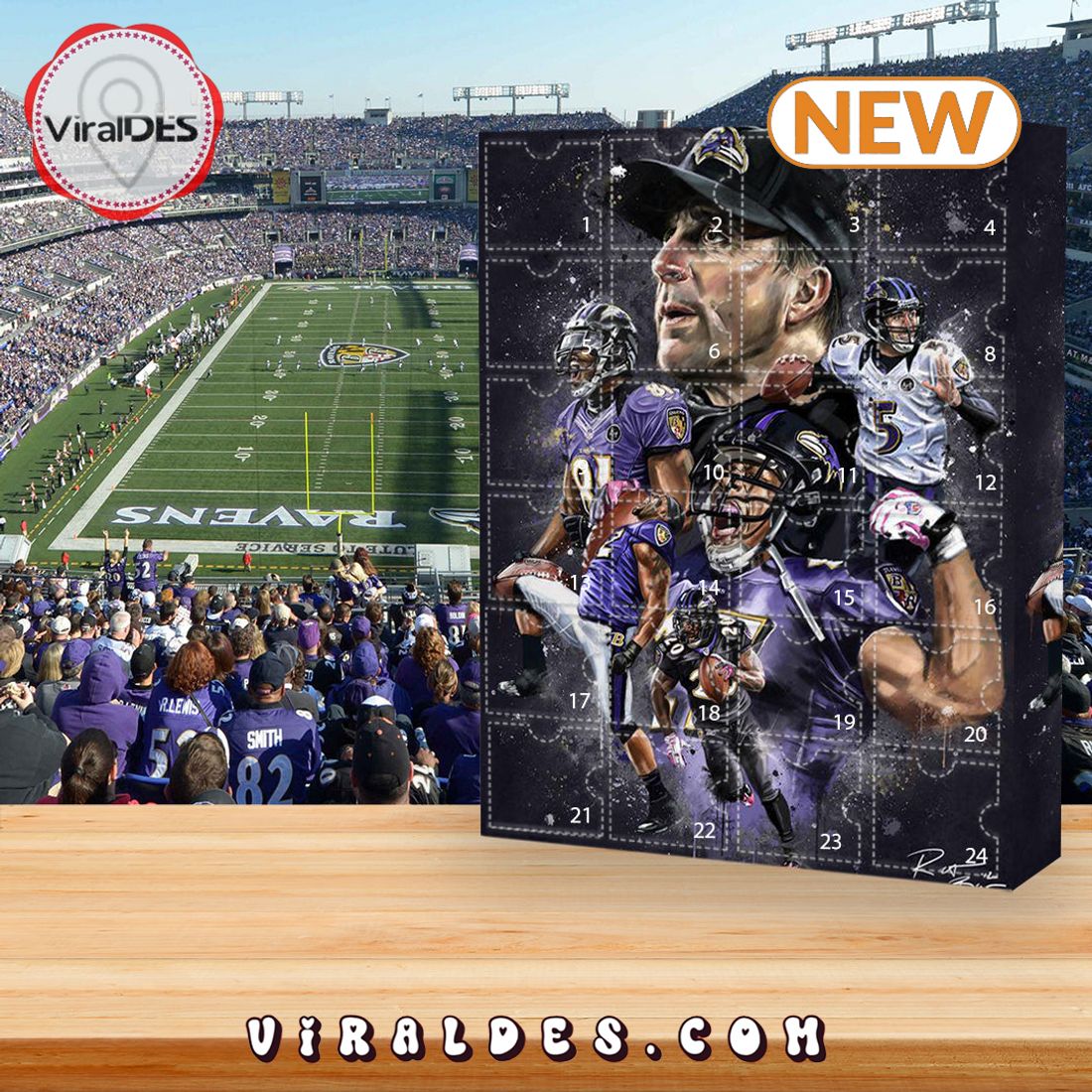 2025 Baltimore Ravens Advent Calendar – The One With 24 Little Doors