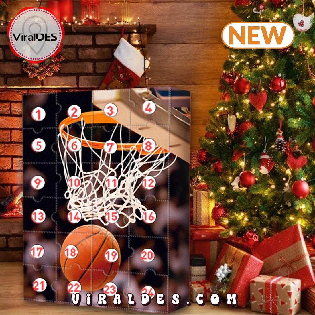 2025 Christmas Basketball Fan Advent Calendar