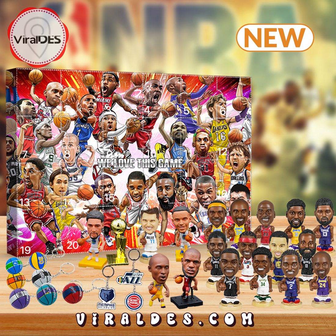 2025 NBA Advent Calendar 24 Gifts Are In It
