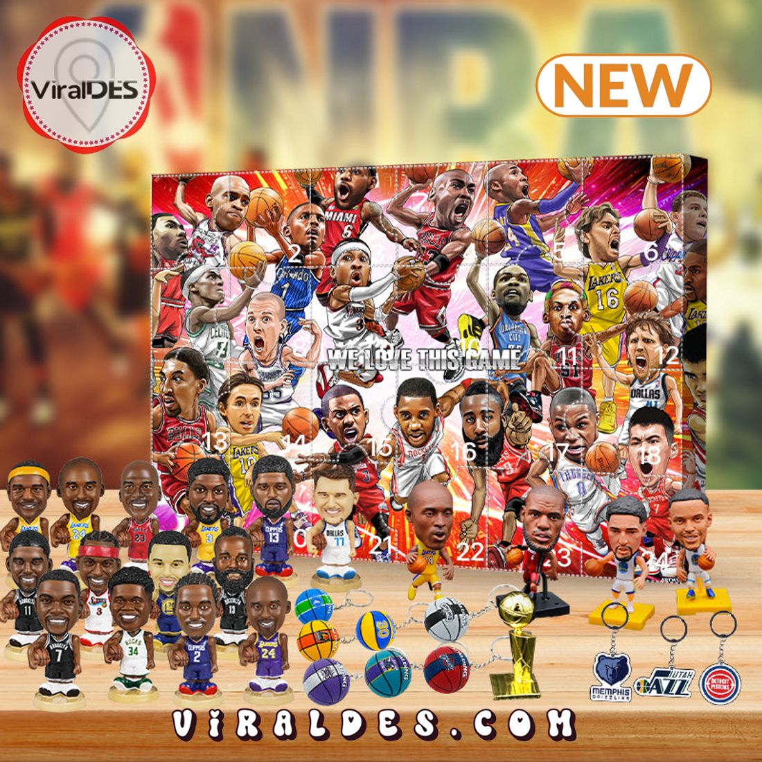 2025 NBA Advent Calendar 24 Gifts Are In It