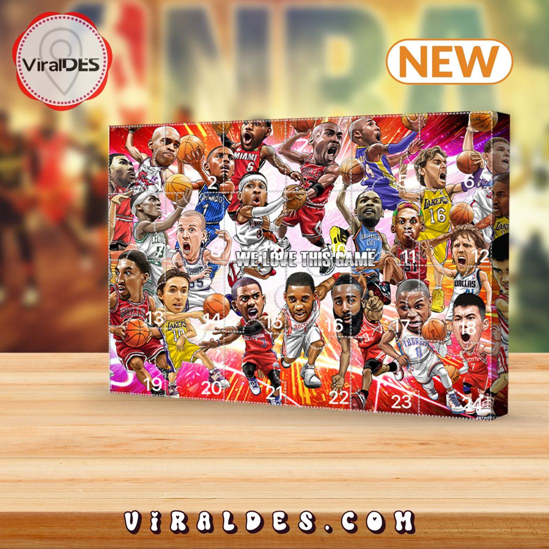 2025 NBA Advent Calendar 24 Gifts Are In It