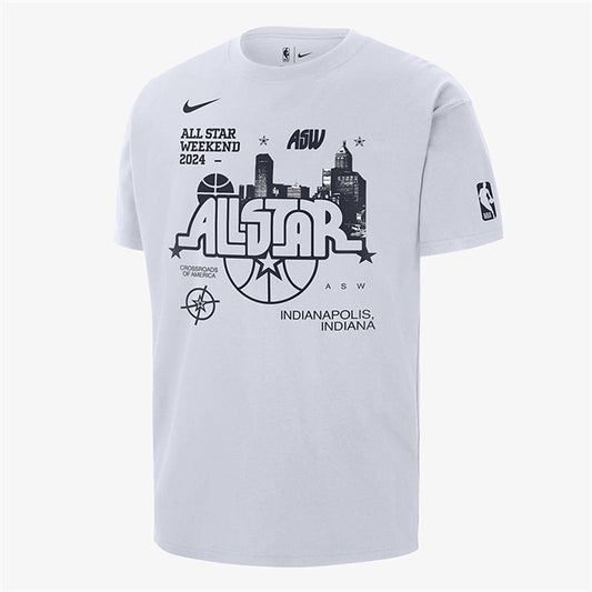 2024 All-Star Weekend White T-Shirt Style 2