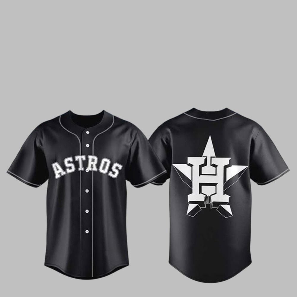 2025 Astros Black Lights Out Jersey - Grishko.com