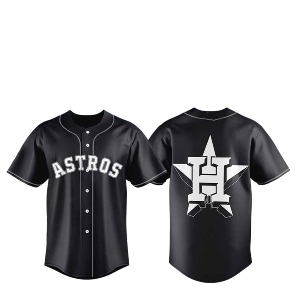 2025 Astros Black Lights Out Jersey - Grishko.com