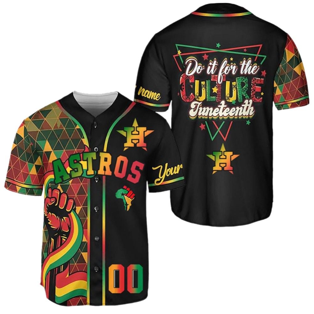 2025 Astros Juneteenth Day Baseball Jersey - Grishko.com