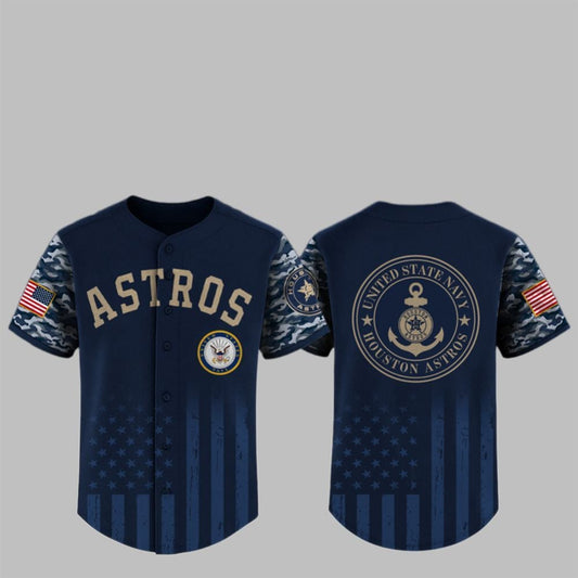 2025 Astros US Navy Appreciation Night Jersey - Grishko.com