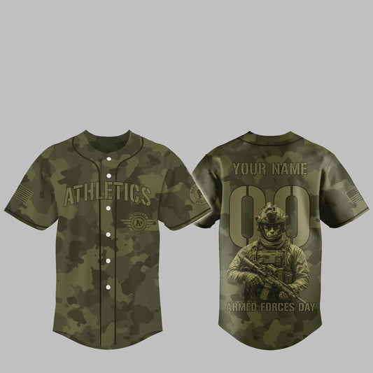 2025 Athletics Armed Forces Day Night Jersey - Grishko.com
