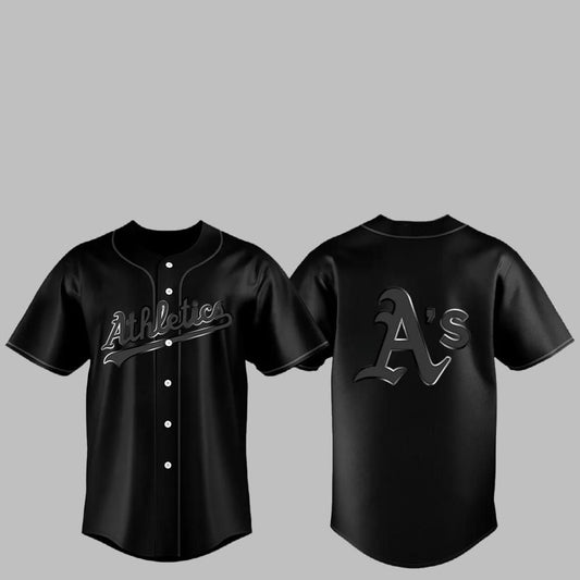 2025 Athletics Back In Black Jersey - Grishko.com