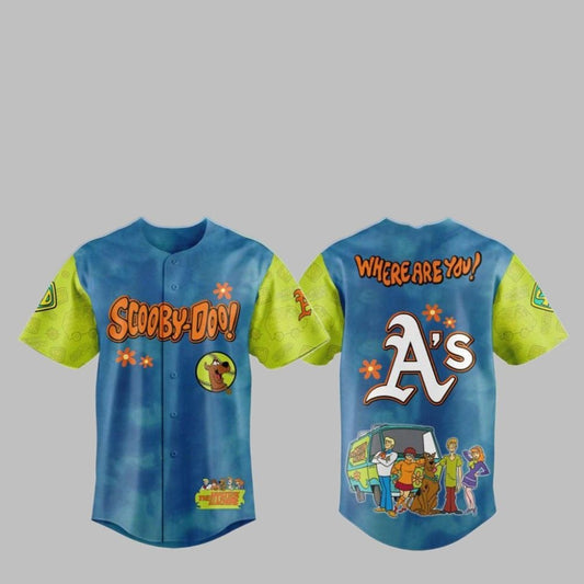 2025 Athletics Scooby-Doo Baseball Jersey - Grishko.com