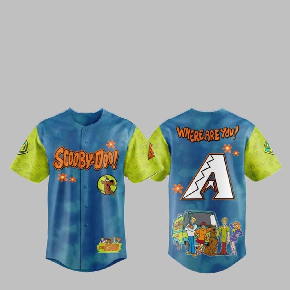 2025 Diamondbacks Scooby-Doo Baseball Jersey - Grishko.com
