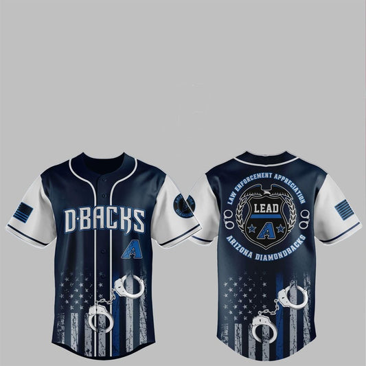 2025 Diamondbacks Law Enforcement Appreciation Day Jersey - Grishko.com