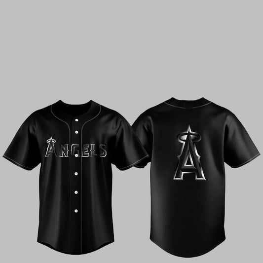 2025 LA Angels Back In Black Jersey - Grishko.com