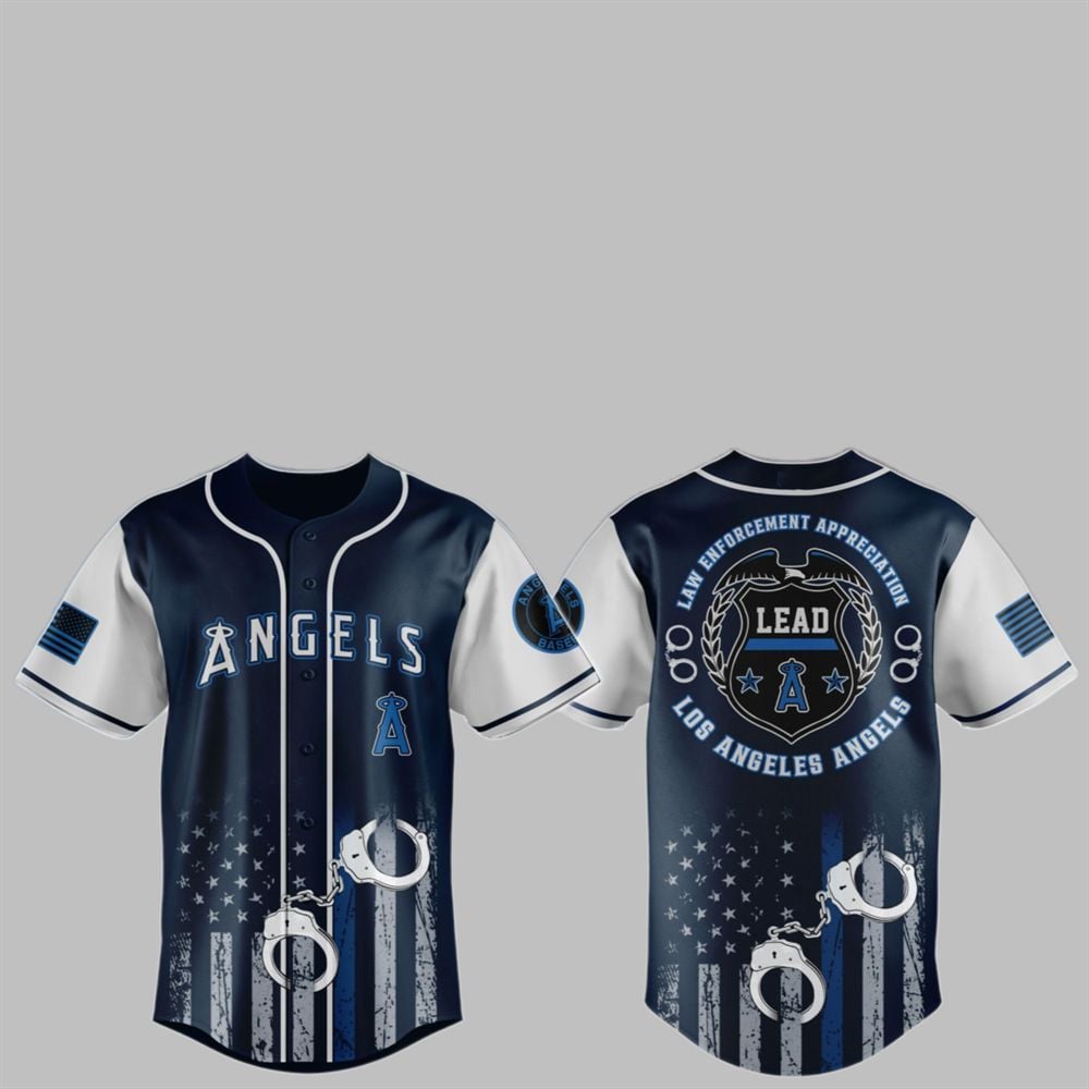 2025 LA Angels x Law Enforcement Appreciation Day Jersey - Grishko.com