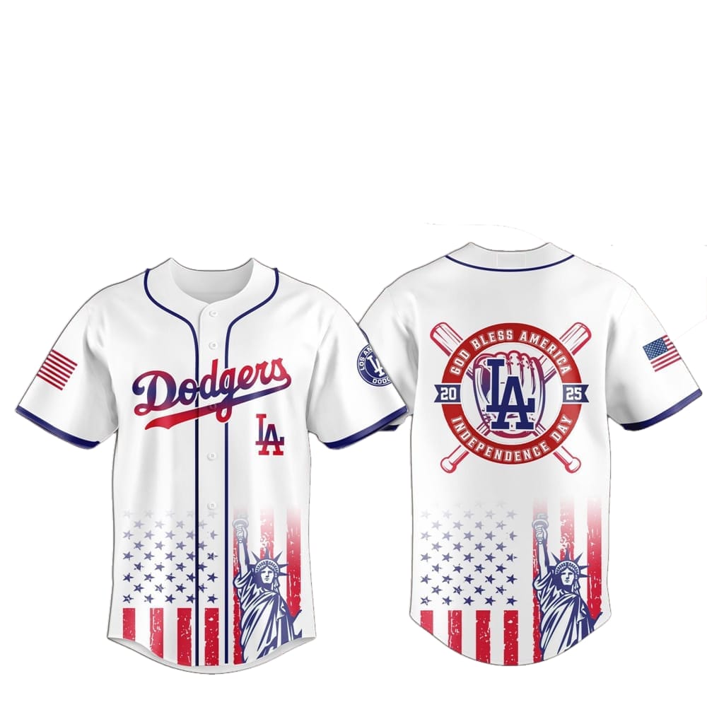 2025 LA Dodgers 4th Of July Independence Day Jersey - Grishko.com