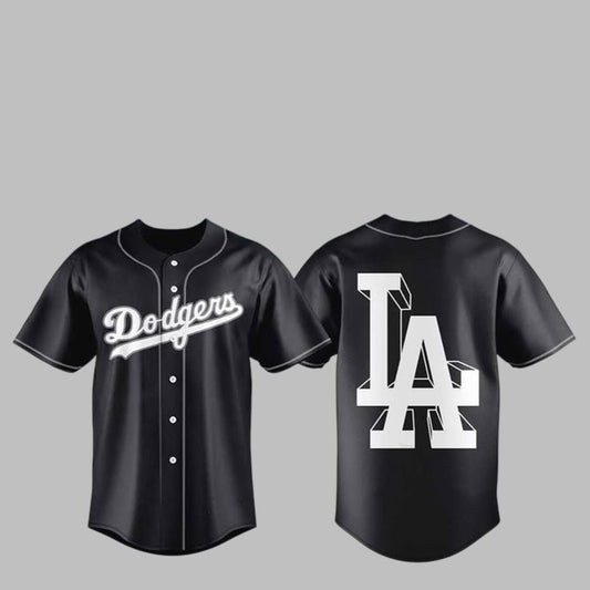 2025 LA Dodgers Black Lights Out Jersey - Grishko.com