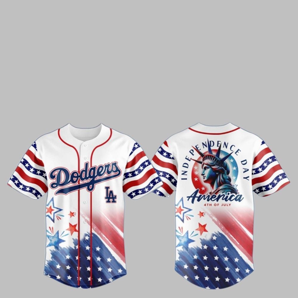 2025 LA Dodgers Celebrate the 4th of July Jersey - Grishko.com