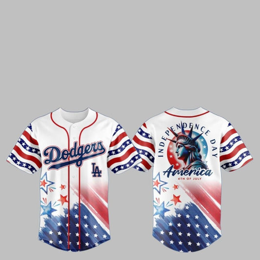 2025 LA Dodgers Celebrate the 4th of July Jersey - Grishko.com