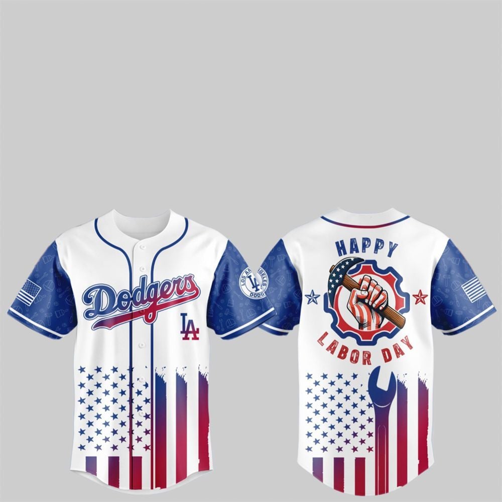 2025 LA Dodgers Happy Labor Day Jersey - Grishko.com