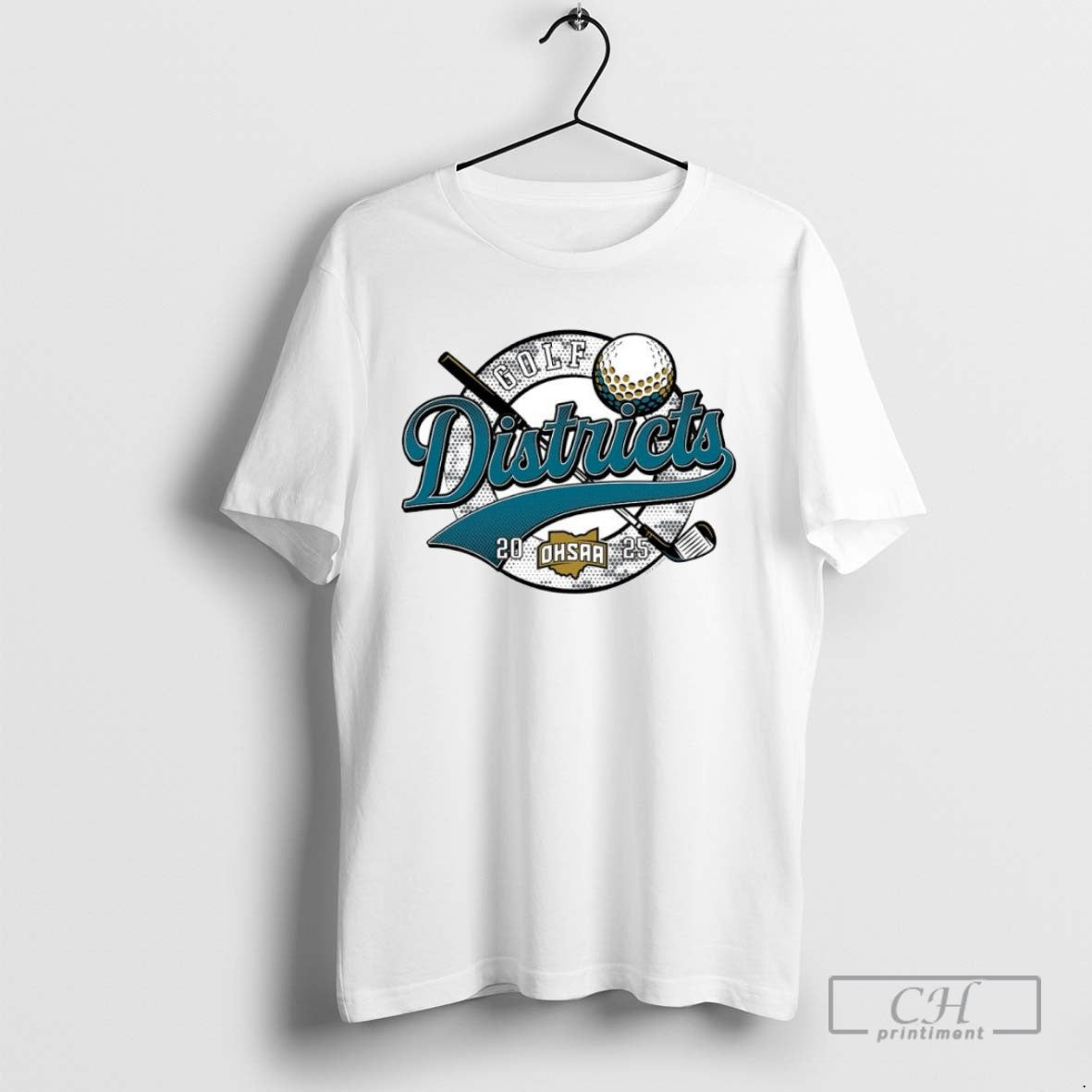2025 Ohsaa Golf Districts Ornaments T Shirts