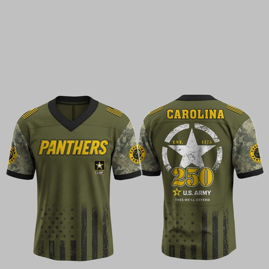2025 Panthers 250th Anniversary US Army Jersey - Grishko.com T-Shirts, Hoodie, Sweatshirt | WearSparks.com (Image 1)