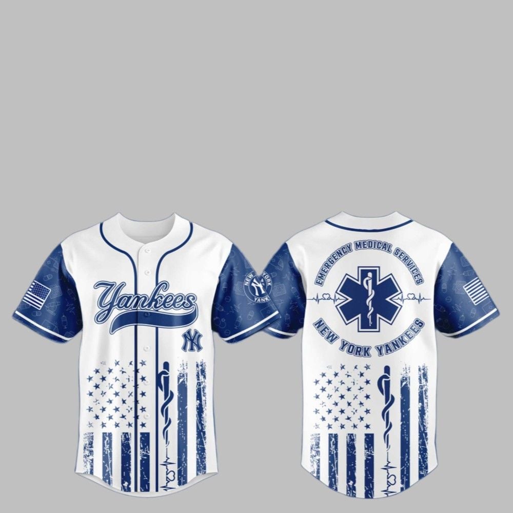 2025 Rangers x Emergency Medical Technician Appreciation Night Jersey - Grishko.com T-Shirts, Hoodie, Sweatshirt (Image 1)
