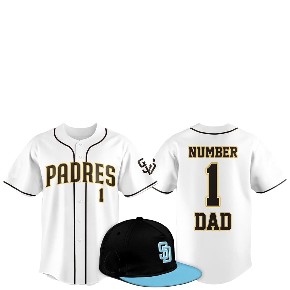 2025 SD Padres Father Day Number 1 Dad Baseball Jersey - Grishko.com T-Shirts, Hoodie, Sweatshirt | WearSparks.com
