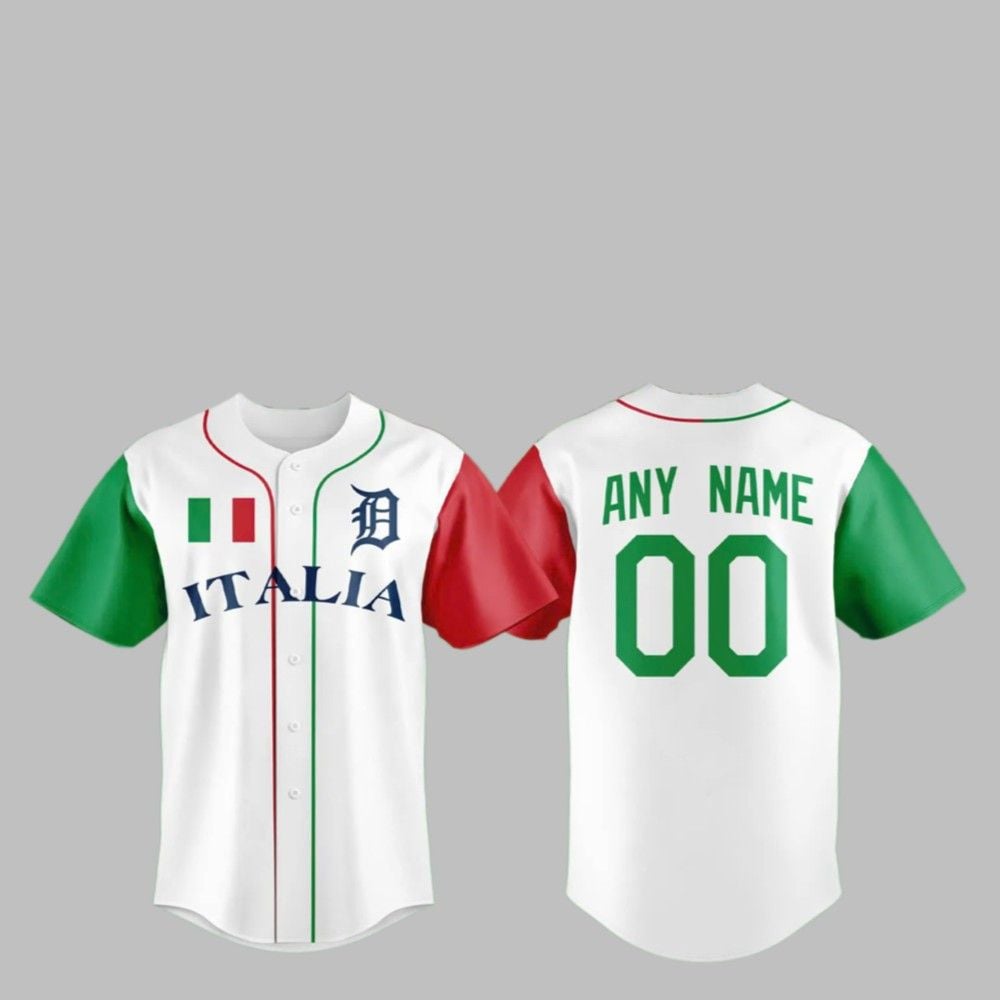 2025 Tigers Italian Heritage Night Jersey - Grishko.com T-Shirts, Hoodie, Sweatshirt | WearSparks.com (Image 1)