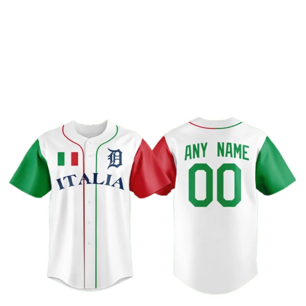 2025 Tigers Italian Heritage Night Jersey - Grishko.com T-Shirts, Hoodie, Sweatshirt | WearSparks.com (Image 2)