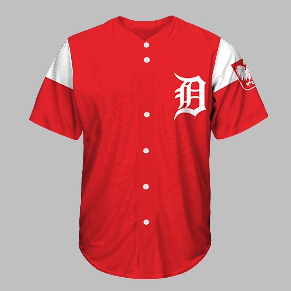 2025 Tigers Polish American Heritage Jersey Giveaway - Grishko.com T-Shirts, Hoodie, Sweatshirt | WearSparks.com (Image 2)