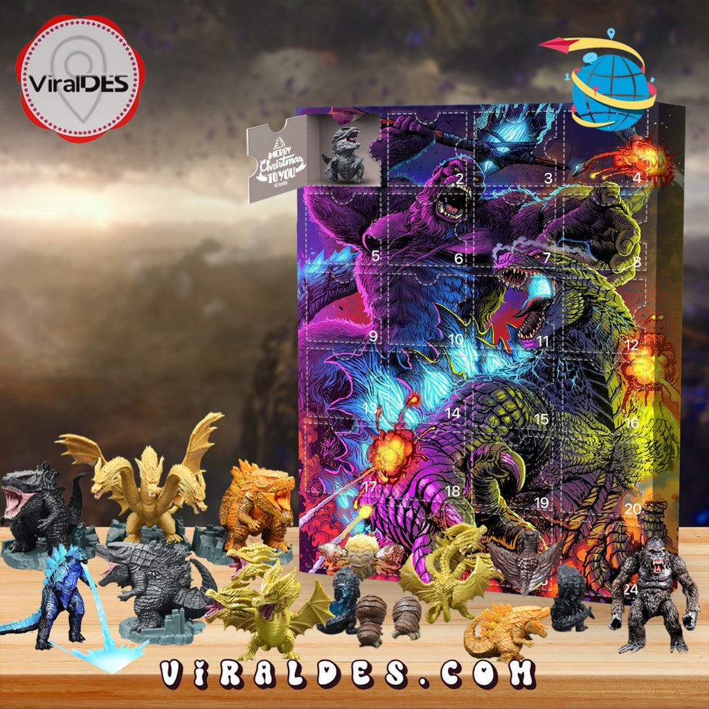 2025 Godzilla Advent Calendar, The One With 24 Little Doors