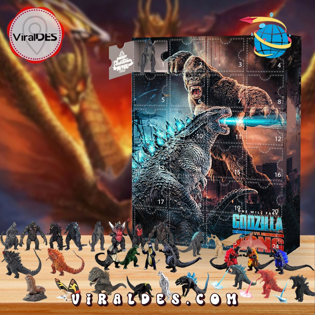 2025 Godzilla vs Kong Advent Calendar, 24 Gifts Are In It