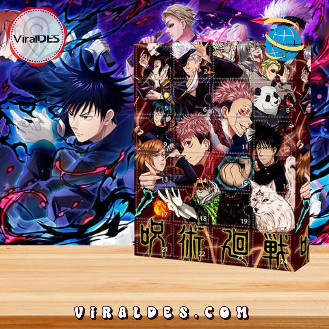 2025 Jujutsu Kaisen Advent Calendar, 24 Gifts Are In It