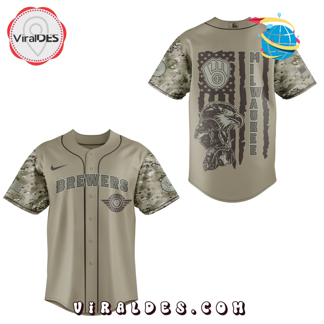 2025 Milwaukee Brewers x Veteran U.S Baseball Jersey