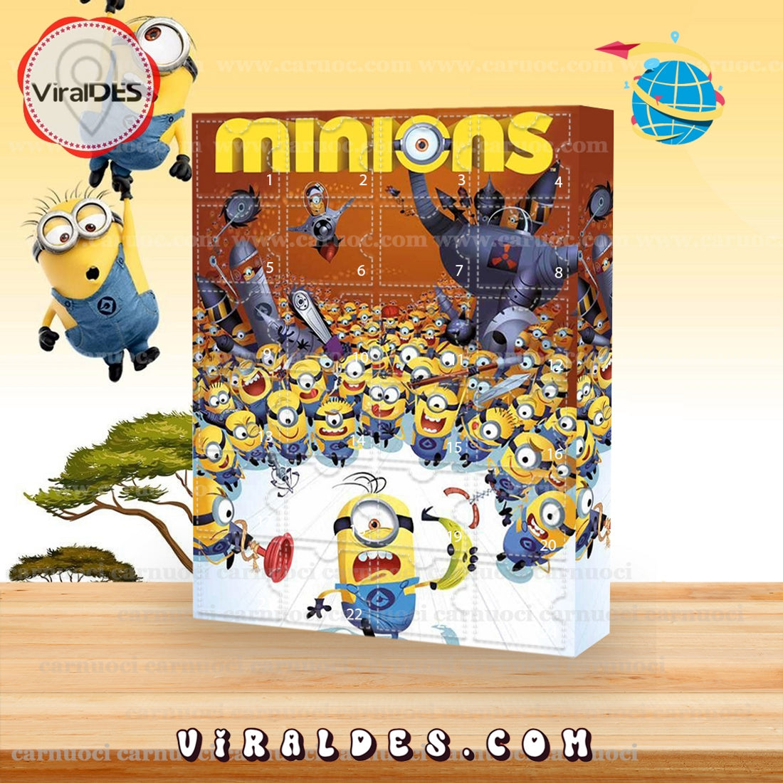 2025 Minions Advent Calendar, 24 Gifts Are In It