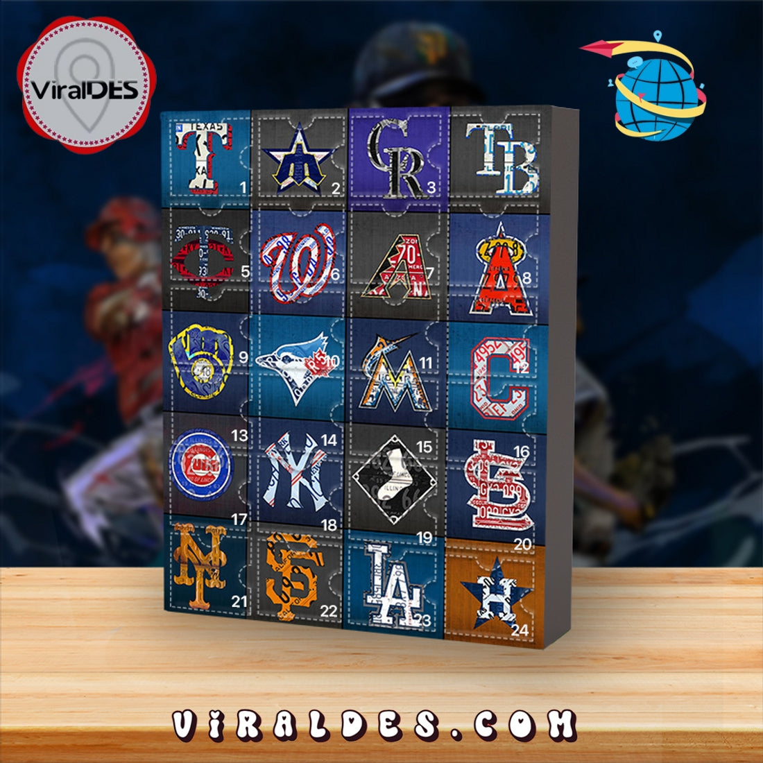 2025 MLB Advent Calendar, 24 Gifts Are In It
