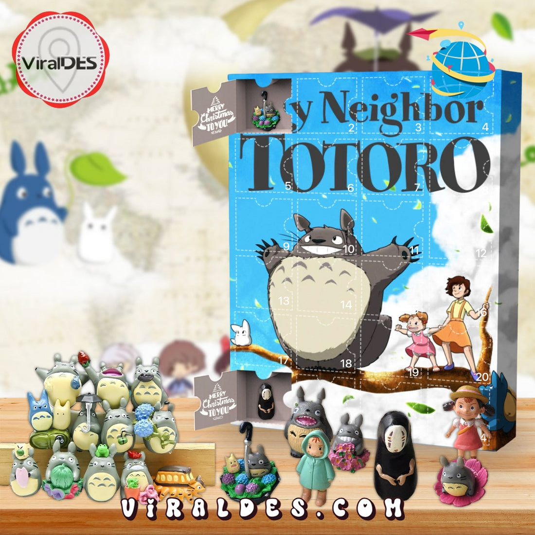 2025 My Neighbor Totoro Advent Calendar, 24 Gifts Are In It