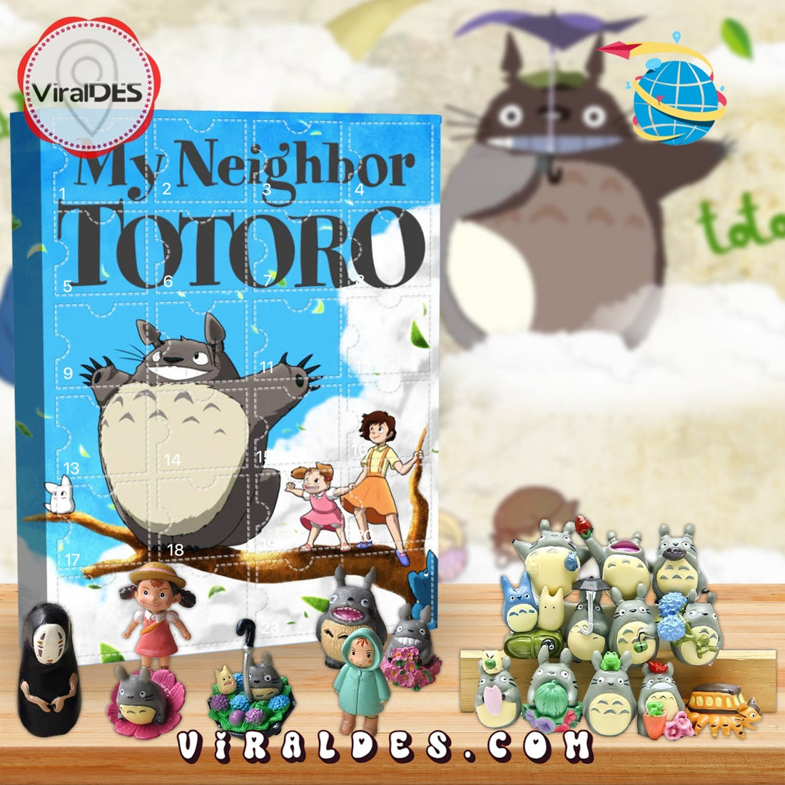 2025 My Neighbor Totoro Advent Calendar, 24 Gifts Are In It