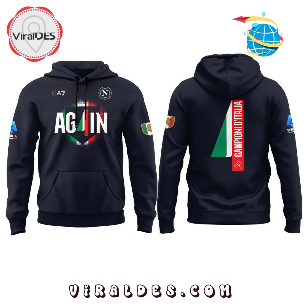 2025 SSC Napoli Campioni d’Italia Hoodie, Long Pants