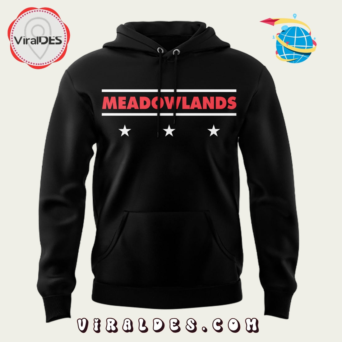 2025 Zach Bryan Meadowlands Black Hoodie