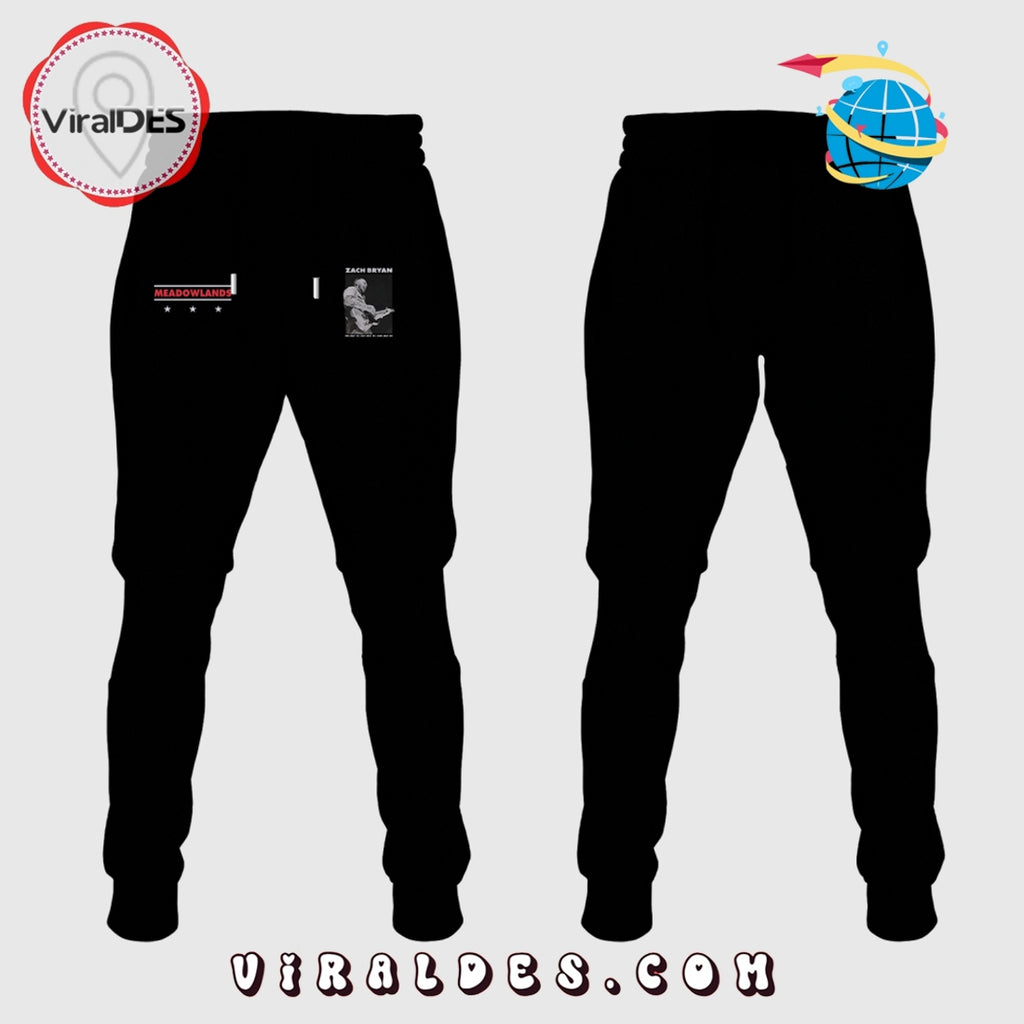 2025 Zach Bryan Meadowlands Black Hoodie, Long Pants