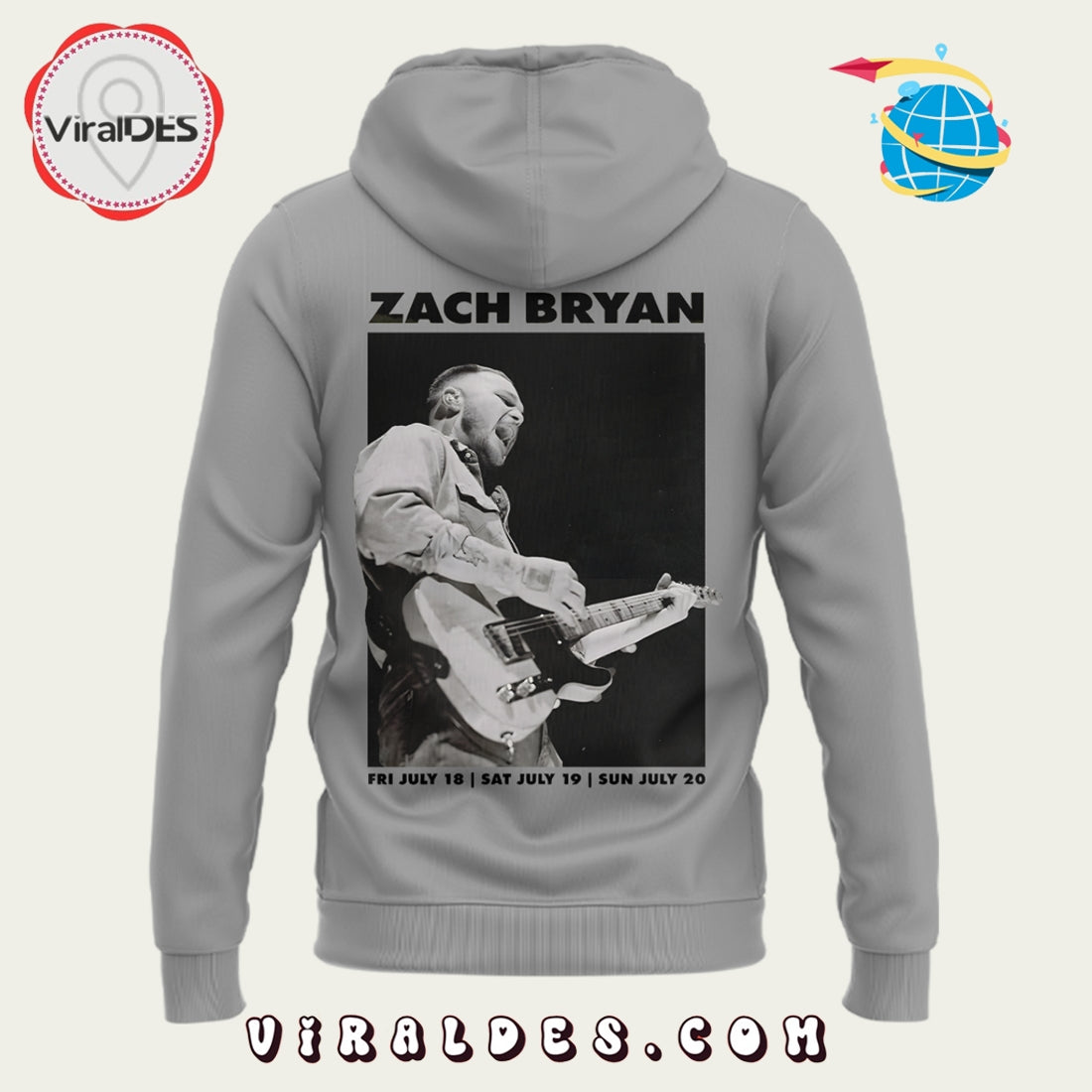 2025 Zach Bryan Meadowlands Grey Hoodie, Long Pants