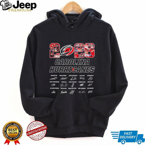 2026 Carolina Hurricanes team members signature shirt
