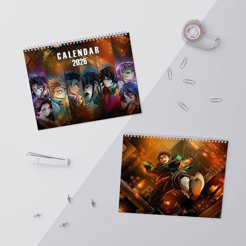 2026 DS Wall Calendar, Cute Japanese Anime, Gifts for Her