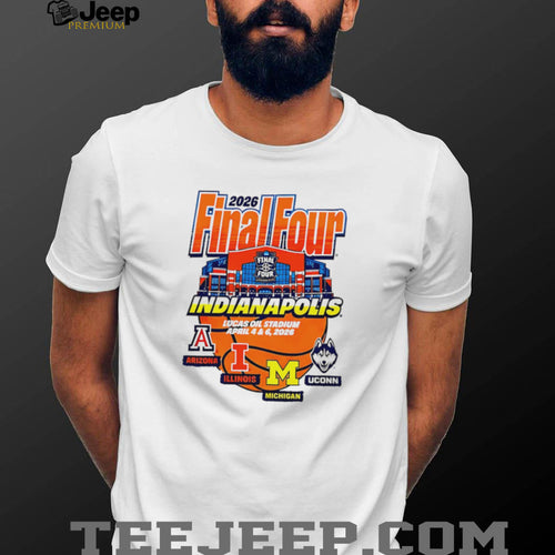 2026 Final Four Indianapolis Lucas Oil Stadium Teams T Shirt