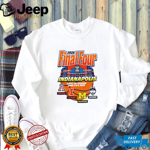 2026 Final Four Indianapolis Lucas Oil Stadium Teams T Shirt