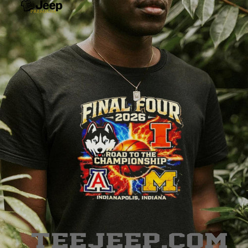 2026 Final Four Road to the Championship Indianapolis Teams T Shirt