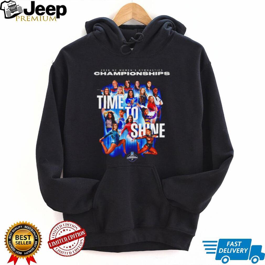 2026 NC Women’s Gymnastics Championships Time To Shine T Shirt