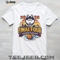 2026 NCAA Final Four UConn Huskies Indianapolis Skyline Sunset T Shirt
