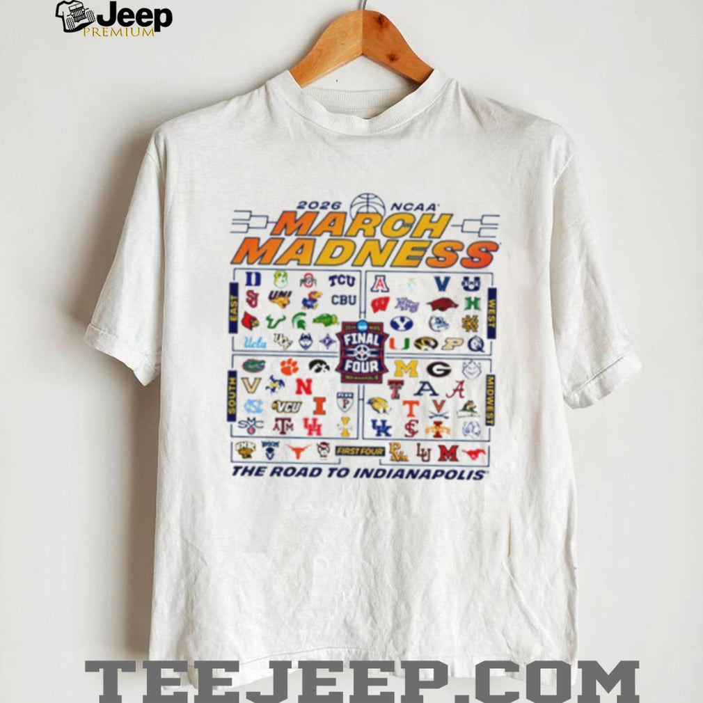 2026 NCAA March Madness Road To Indianapolis Tournament Bracket Shirt
